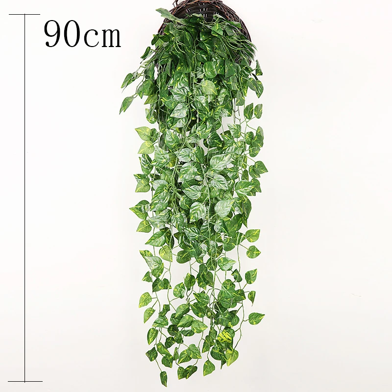 Hand Made Wicker Rattan Flower Planter Wall Hanging Wicker Rattam Basket Garden Vine Pot Plants Holder Garden Pots Wall Planter - الصورة 24