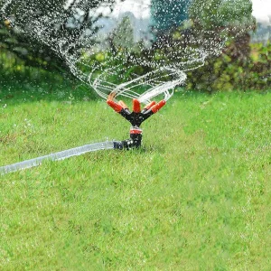 360-degree Rotating 5-nozzle Automatic Sprinkler For Watering Flowers, Vegetables, Water Pipes, Garden Lawn Irrigation Ground
