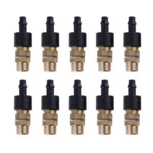 10-200PCS Outdoor Misting Cooling System Garden Irrigation Watering 4/7PVC Atomizer Nozzles Adjustable Garden Sprinklers Head