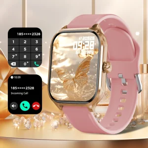 LAXASFIT New Smart Watch 2.01-inch HD Full Touchscreen Sports Fitness Watch Bluetooth Call Smartwatch Men Women Holiday Gift