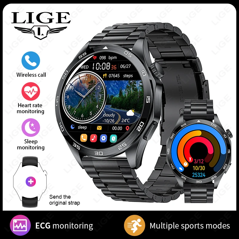 2026 Men New Smartwatch Bluetooth Call Waterproof Sports Fitness Smart Watches ECG Heart Rate Monitoring Health Smart Bracelets - Image 12