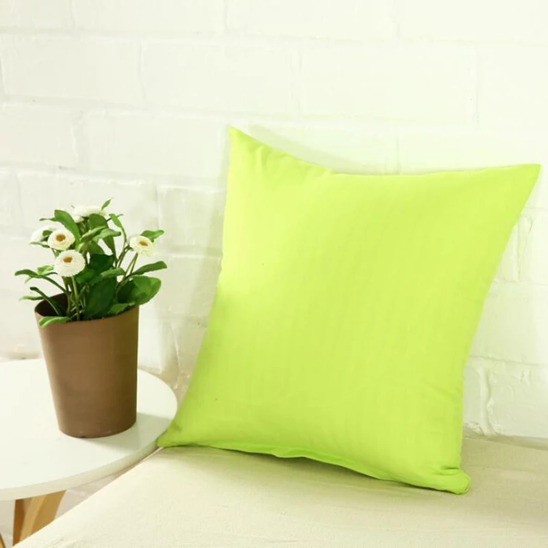 40*40cm Pillow Case Solid Color Sofa Cushion Backrest Pillowcase Family Living Room Cushion Waist Cushion Cover For Household - الصورة 4