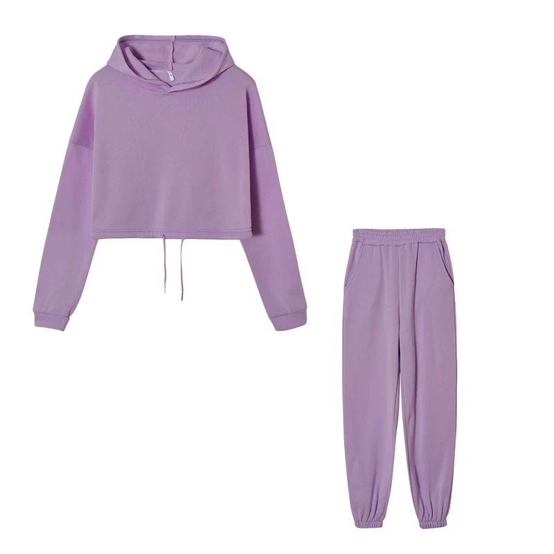Fashion Trend Women's Wear, Long-sleeved Sports Casual Suit Waist Two-piece Set - الصورة 10