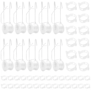 10pcs Tomato Roller Hook With 15m Rope Versatile Strong Load Bearing Flower Vine Crop Trellis Kit for Greenhouse Balcony