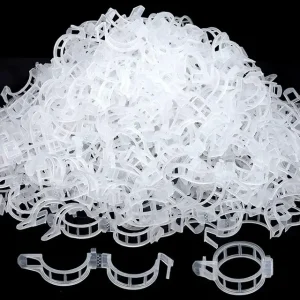 50-100Pcs Tomato Clips Plant Clips Vines Plastic Trellis Clips - Support Clips for Climbing Plants Cucumbers Peppers Vegetables