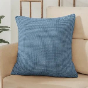 40x40 45x45 50x50 Solid Color Jacquard Pillow Cover for Sofa Office Waist Cushion Cover Home Decorative Pillowcase Decoration
