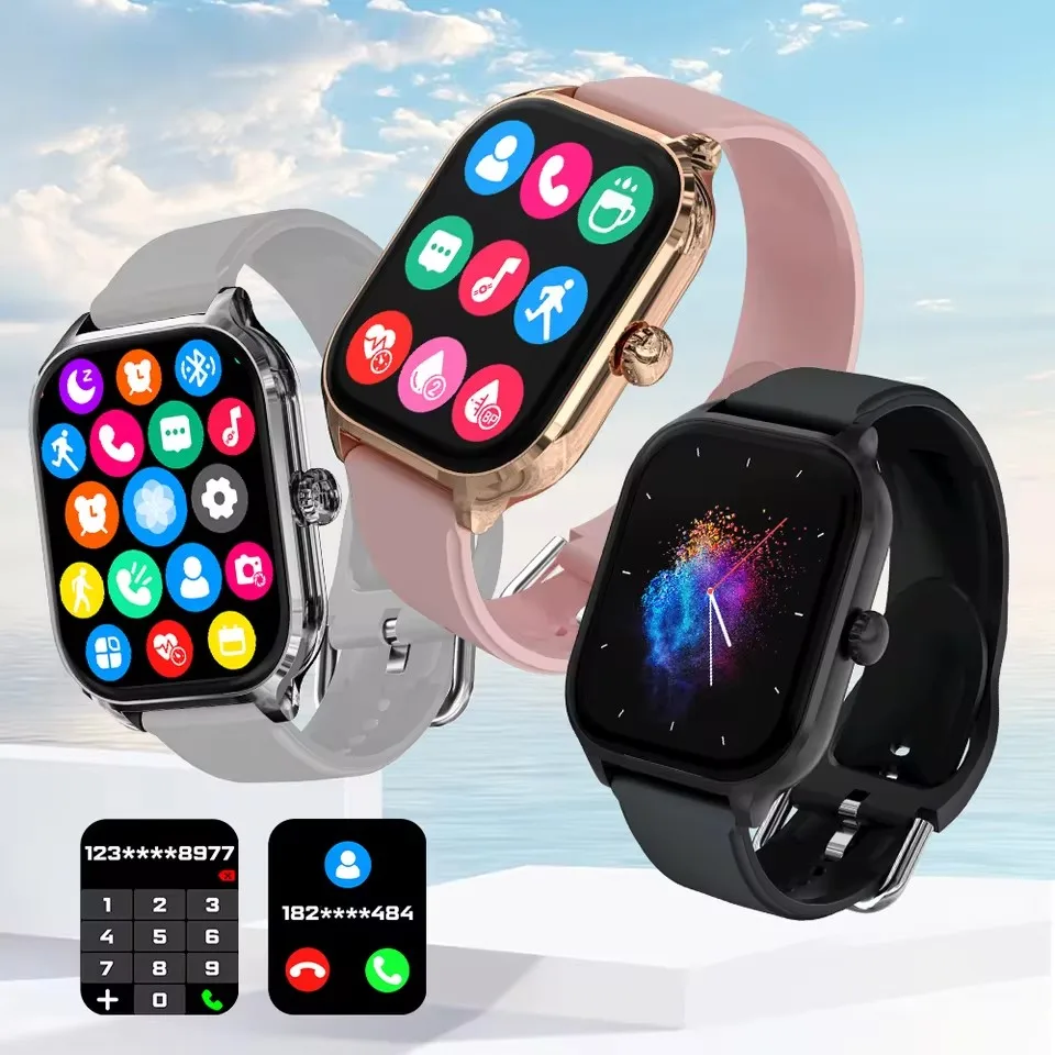 New Smartwatch Dial to Answer Calls Calorie Tracking Heart Rate Blood Oxygen Monitoring Bluetooth Smart Watch for ios Android