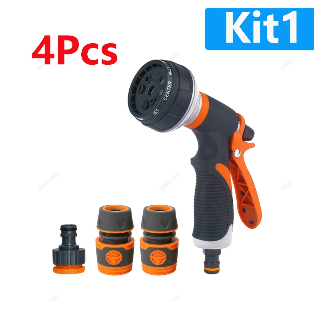 1-5Pc Garden Watering Gun 8 Modes High Pressure Sprayer Adjustable Irrigation Watering Nozzle Plant Lawn Yard Watering Sprinkler - الصورة 12