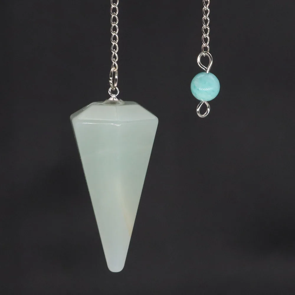 Natural Crystal Pendulums for Divination Dowsing Amethyst Pink Quartz Pendulum Reiki Healing Gem Stone Pendant Pendulos - الصورة 28