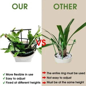 2/12Pcs Plastic Support Pile Stand Plant Support Pile for Flowers Greenhouses Arrangement Fixing Rod Holder Gardening Tools