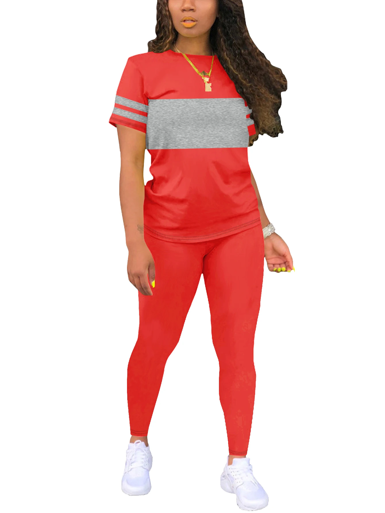 Women's Summer Casual Set Fashionable Comfortable Ensemble Ladies Clothing Outfit - Image 7