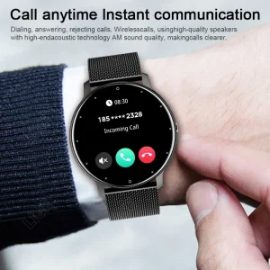 LIGE 2024 Smart Watch Men 1.28" Full Touch Bracelet Fitness Tracker Sports Watches Bluetooth Call Smart Clock Women Smartwatch