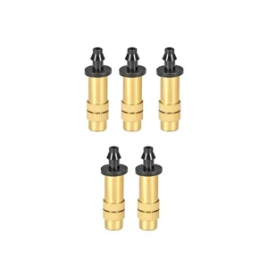 5pcs Adjustable Copper Mist Nozzle Garden Sprayer Nozzle Greenhouse Lawn Water Sprinkler