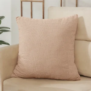 40x40 45x45 50x50 Solid Color Jacquard Pillow Cover for Sofa Office Waist Cushion Cover Home Decorative Pillowcase Decoration