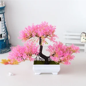 Fake Plant Potted Artificial Plants Decoration Potted Bonsai Small Tree Pot zen Garden Ornaments Table Home Room Decoration