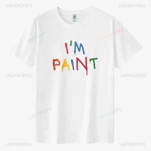 I Love To Finger Paint I'm Paint Couples Matching Graphic T Shirts Funny Husband Wife Boyfriend Girlfriend Cotton T-shirt Casual