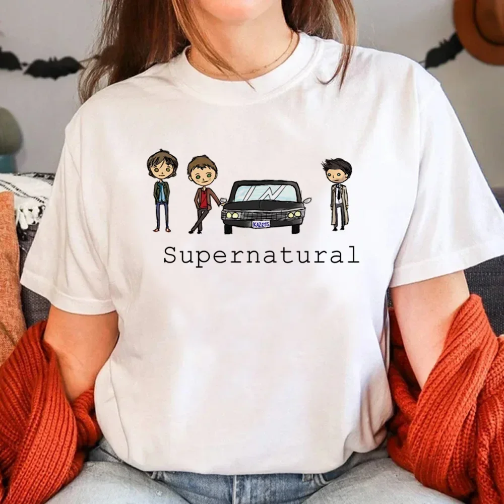 Supernatural T-shirts Women Japanese T-shirts Female Anime Funny Clothing - Image 6