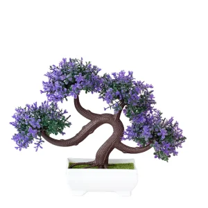 Fake Plant Potted Artificial Plants Decoration Potted Bonsai Small Tree Pot zen Garden Ornaments Table Home Room Decoration