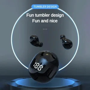 Mini Wireless Bluetooth 5.3 Headphones Bass Sleeping Headset with Microphone Noise Cancellation HD Earbuds