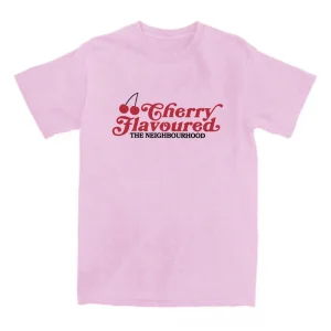 Cherry Flavoured The Neighbourhood Tshirts Band The NBHD Graphic T-shirt Hip Hop UnisexS Treetwear Cotton Tees Summer Male Tops
