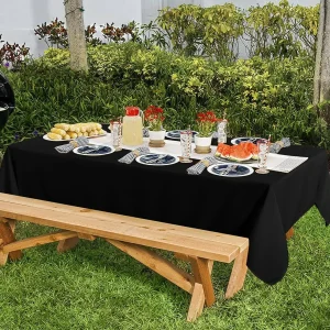 1/5 Pcs Multi Solid Color Disposable Plastic Tablecloth 137×183cm Rectangle Table Cover for Birthday Wedding Events Party Decor
