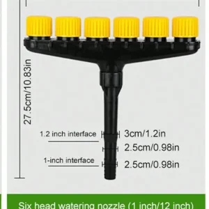 Multi-Nozzle Adjustable High Flow Spray Head For Home Garden, Agricultural UseGardening Sprinkler For Flowers, Farms, Lawns