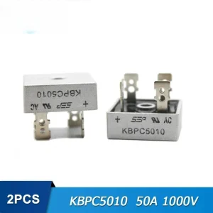 2PCS Rectifier KBPC3510 35A 1000V KBPC5010 50A 1000V Single Phase Bridge Rectifier Diodes Electronic Components