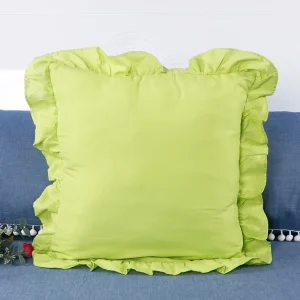 1-Pack Pillowcases with Ruffles (No Pillow Core ) , Farmhouse French Shabby Romantic Chic Pillow Cover for Bedding