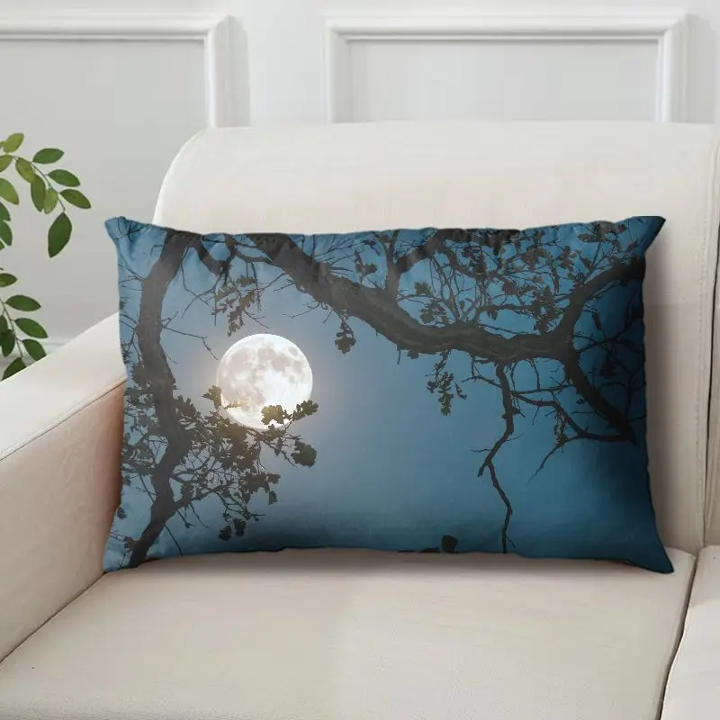 Internet-Famous Moon Pillow with Starry Night Scene, Single-Sided with Core, Pillowcase, Cushion Cover - Image 8
