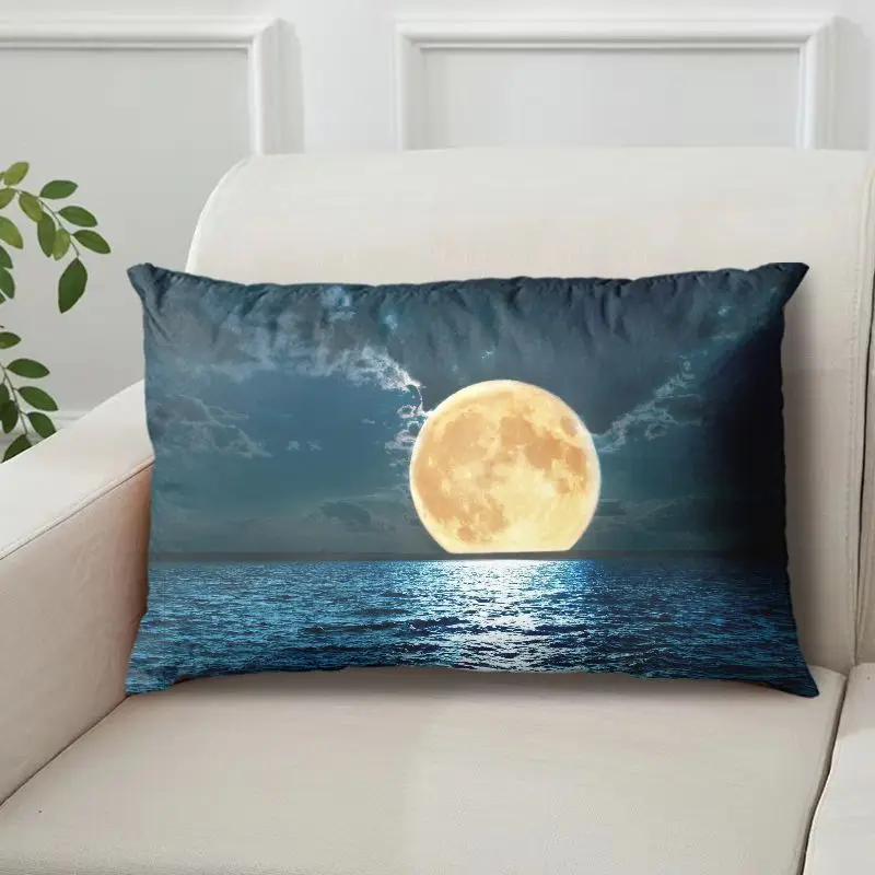 Internet-Famous Moon Pillow with Starry Night Scene, Single-Sided with Core, Pillowcase, Cushion Cover - Image 9