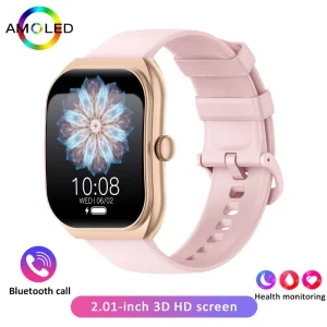 2026 New Bluetooth Call Smart Watch Women Customisable Dials Waterproof Sports Fitness Tracker Fashion Ladies' Smartwatch+Box