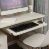1 Pair Heavy-Duty Keyboard Tray Slide-Out Stand For Office Computer Desk With Adjustable Rails Slides Smooth