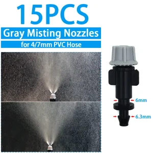 WUJIE Greenhouse Watering Sprinkler Dripper Drip Irrigation Garden Adjustable Mist Emitters Stake Micro Spray Rotating Nozzle