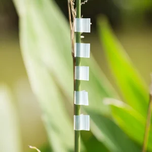100Pcs Plastic Seeding Grafting Clip Plant Support Clips Grafting Clamp Vine Fixing Clips Tomato Clip Plant Stand Grafting Tools