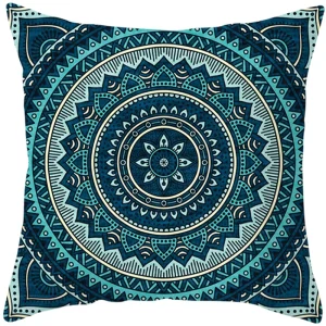 Mandala Print Square Pillowcase Home Decor Car Sofa Cushion Cover