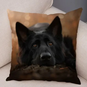 Shepherd Dog Print Decorative Pillowcase Living Room Office Ornaments Home Pillowcase