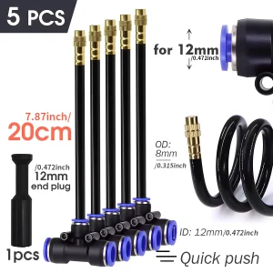 20/30/50cm 360° Free-bend Misting Nozzle Adjustable Brass Atomization Sprayer Garden Irrigation Watering for 6/8/10/12mm PE Hose