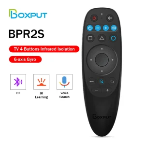 BOXPUT BPR2S Air Mouse Voice Remote Control TvBox Controller Gyroscope IR learning bt Remote Control For Android Set Top Box