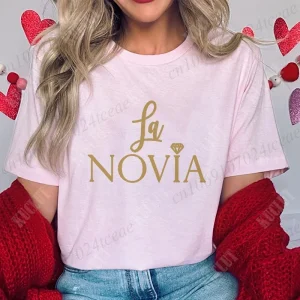 Spanish Team Bride Tribe T-shirt Girls Single Farewell Bachelorette Party Shirt Bridal Shower Wedding Party Tops Women Clothing