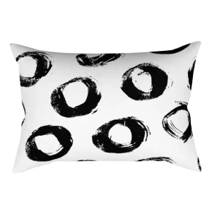 Black and White Striped Geometric Rectangle Pillow Cover Cushion Home Decor Bedroom Living Room Fashion Design