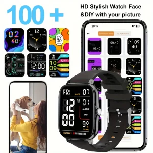 KESHUYOU 2025 Smart Watch Answer Make Call Message Preview Sport Mode DIY Dial Sleep Monitor Smart Watch for Men Women Gifts