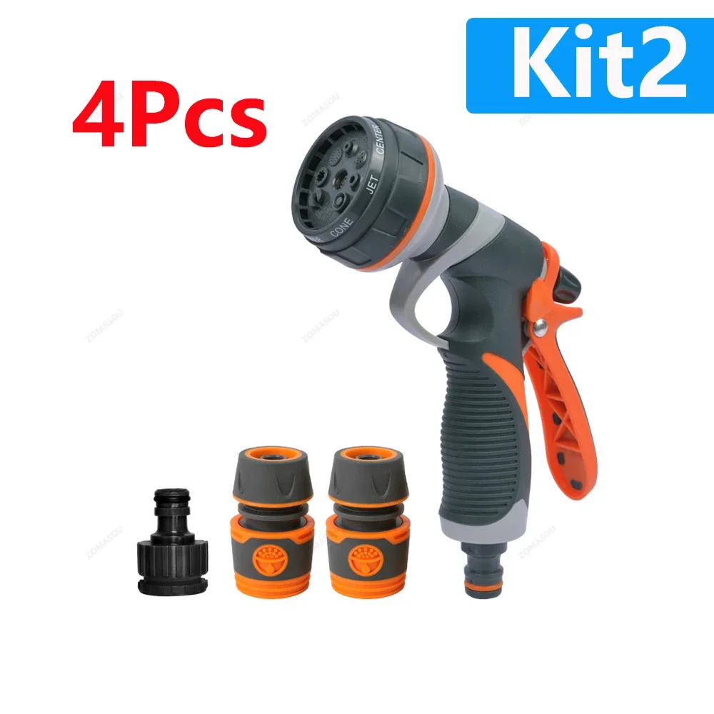 1-5Pc Garden Watering Gun 8 Modes High Pressure Sprayer Adjustable Irrigation Watering Nozzle Plant Lawn Yard Watering Sprinkler - الصورة 11