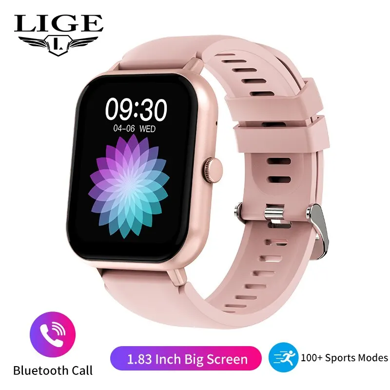 LIGE 2024 Bluetooth Call Smart Watch Men Women Full Touch Screen Sports Fitness Watch Man Smart Watches Women Smartwatch - الصورة 9