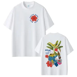 Rapper Bad Bunny T-shirt Debi Tirar Mas Fotos DTMF World Tour T Shirts Women Fashion Vintage Hip Hop T-shirts Streetwear