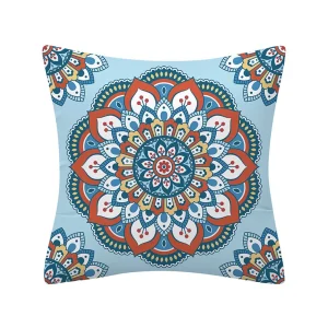 Geometry Cushion Cover 45x45 Polyester Pillowcase Decorative Sofa Cushions Pillowcover Home Decor Black Yellow Blue Pillow Cases