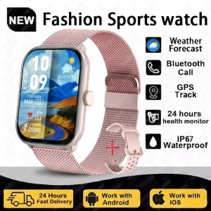 Global Version Watch 5 Men Women AMOLED Screen Heart Rate Bluetooth Call GPS Track Waterproof Sports Smart Watch For Android ios