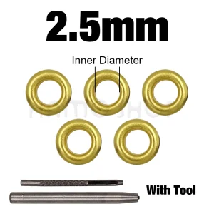 100set Gold Color Metal Eyelet Grommets With Eyelet Punch Die Tool Set For Leathercraft DIY Clothing Shoes Belt Bag Accessories