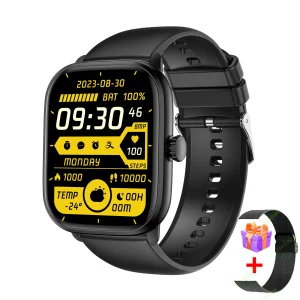 Smart Watch 2024 Bluetooth Call Music Smart Watches For Men 2.01" Full Touch Dial Fitness Tracker Waterproof Smartwatch