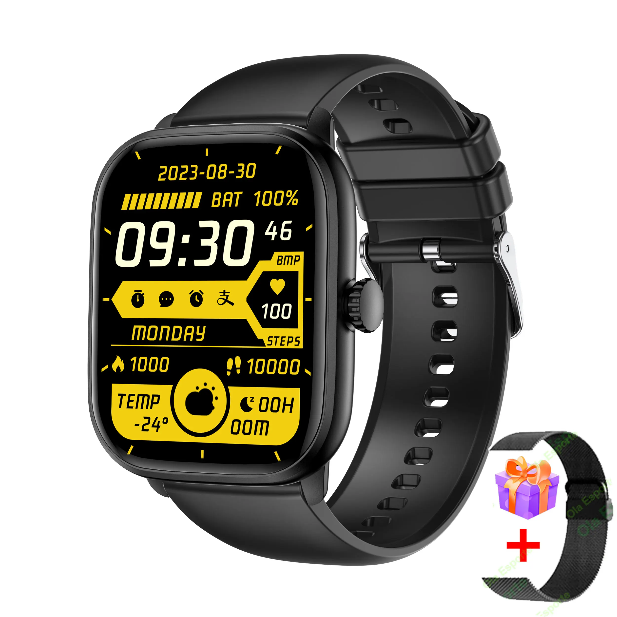 Smart Watch 2024 Bluetooth Call Music Smart Watches For Men 2.01" Full Touch Dial Fitness Tracker Waterproof Smartwatch - Image 8
