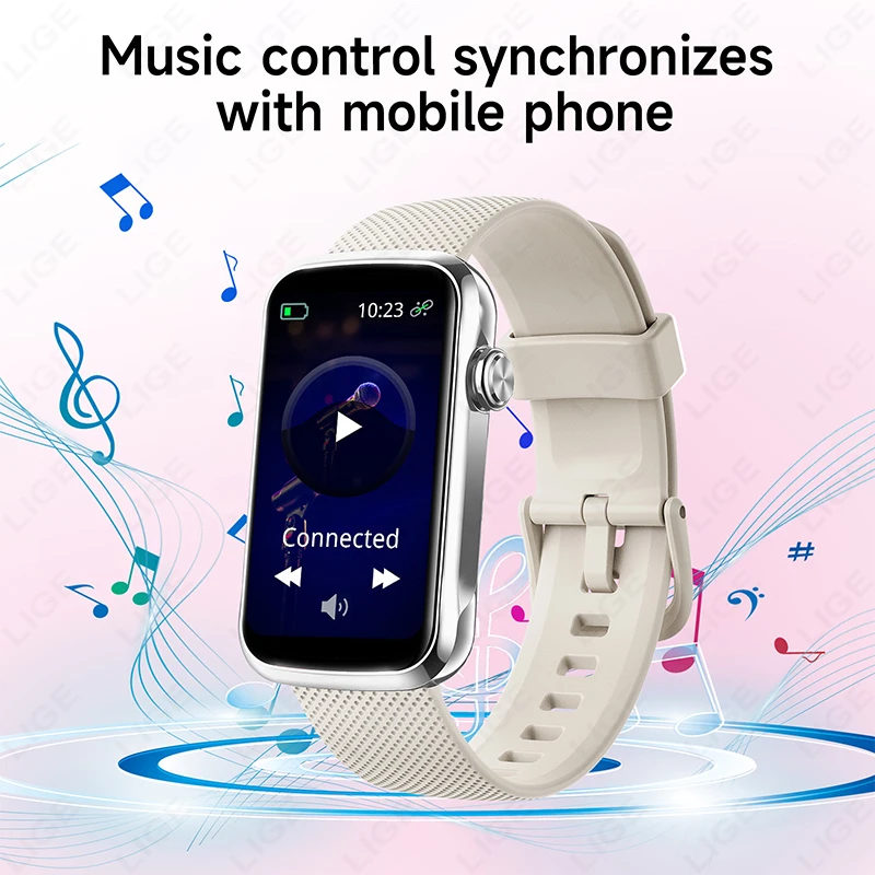 1.47inch Smart Watch Men Women Smart Bracelet Heart Rate Step Count Sports Health Monitoring Waterproof Men's Sports Smart Watch - الصورة 2